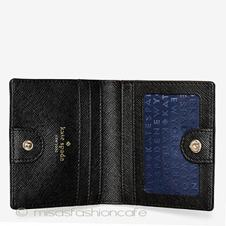 ケイトスペード　財布 キラキラ　ネイビー