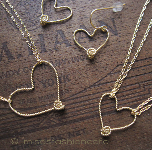 （画像用） 14K gf ハート ブレスレット