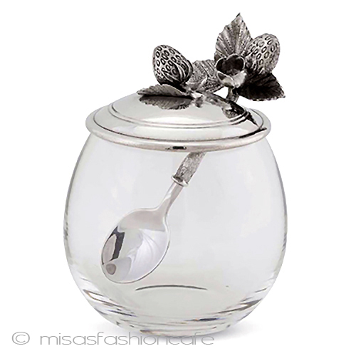 （画像用） ストロベリー苺ジャム スプーン付ガラス容器