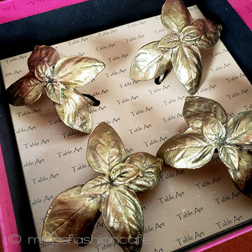 （画像用） マイケルミショー再販ハーブ バジルのナプキンリング