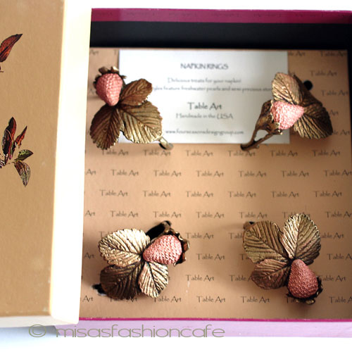 （画像用） マイケルミショー苺いちご再販 ナプキンリング　４個セット