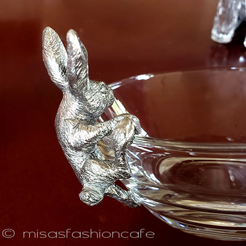 （画像用） ラビット・うさぎ再販！ 脚付き　ガラスボウル