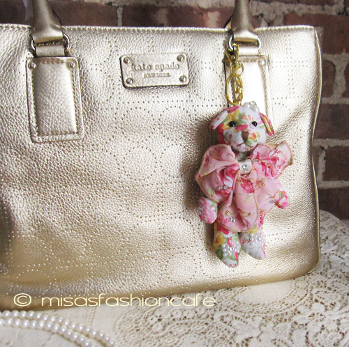 （画像用） クマさんチャーム 　ピンク・フラワー・リボン