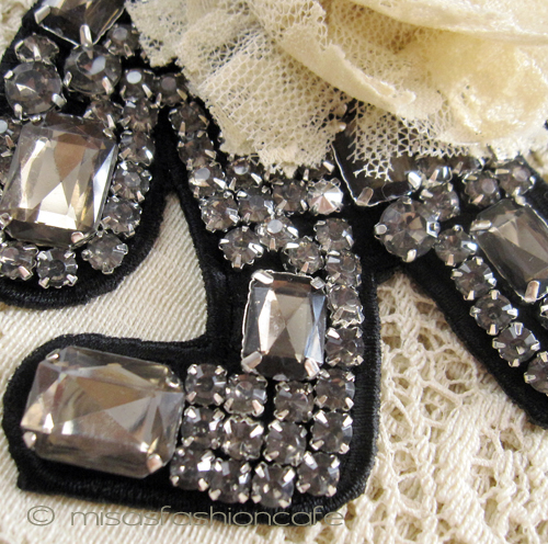 （画像用） クマさんチャーム 　クリスタル・フラワー（大）