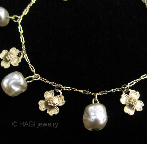 （画像用） HAGI ブレスレット ハナミズキ バロックパール