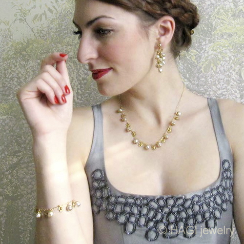 （画像用） HAGI ブレスレット ハナミズキ バロックパール