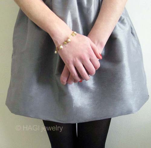 （画像用） HAGI ブレスレット ハナミズキ バロックパール