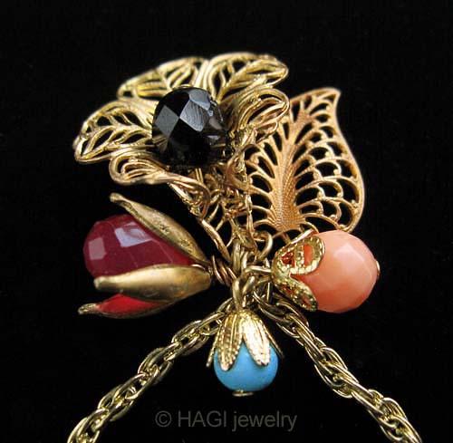 （画像用） HAGI ブレスレット 天然石フラワーブーケ