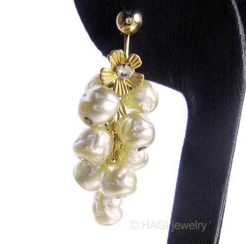 （画像用） HAGI ピアス・イヤリング 　花 バロックパール