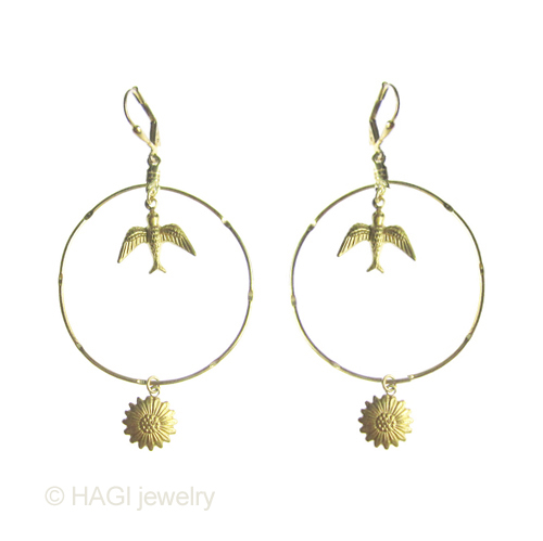 （画像用） HAGI ピアス・イヤリング デイジー畑で