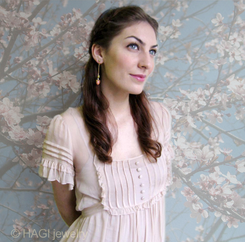 （画像用） HAGI ピアス・イヤリング 　リボン ベリー