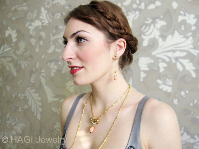 （画像用） HAGI ピアス・イヤリング 　リボン ベリー