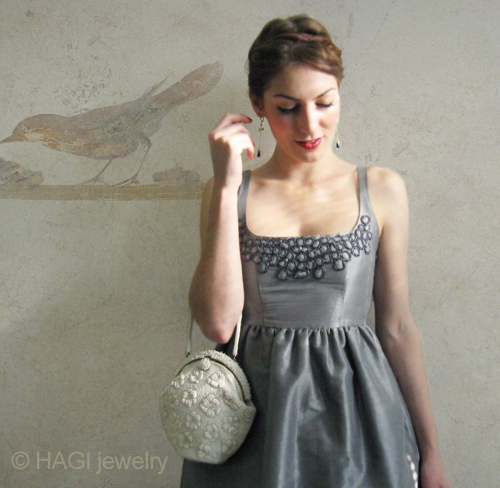 （画像用） HAGI ピアス・イヤリング つぼみ　ラピス 　