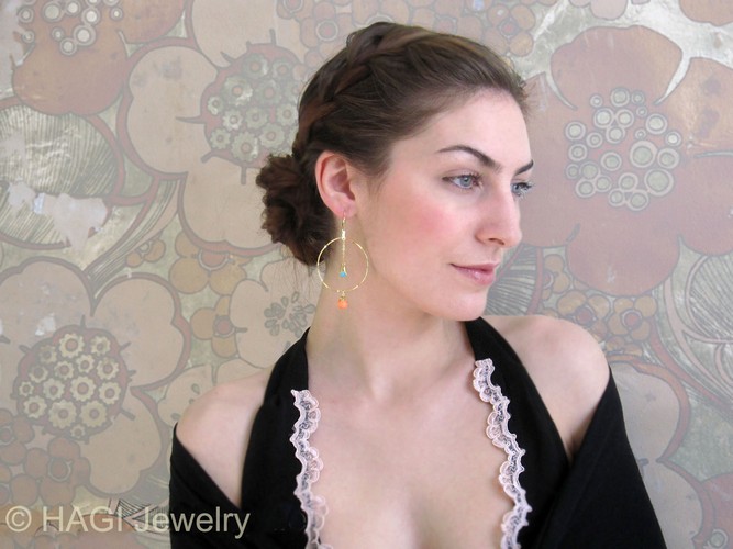 （画像用） HAGI ピアス・イヤリング 夏の休日 天然石