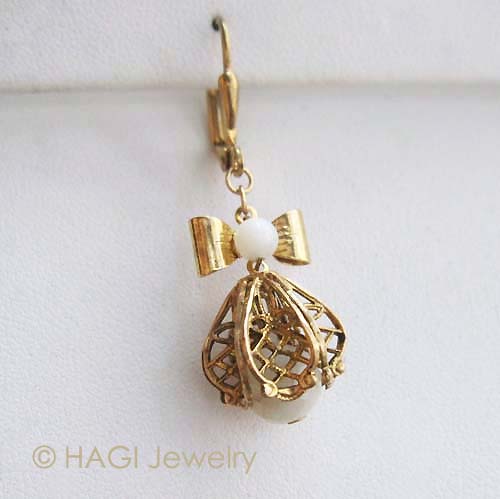 （画像用） HAGI ピアス・イヤリング 蕾 マザーオブパール