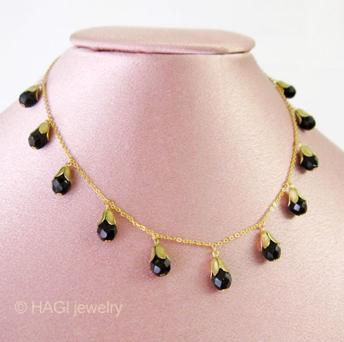 （画像用） HAGI ネックレス 真夜中の雨