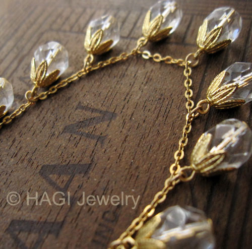 （画像用） HAGI ネックレス クリスタルの朝露