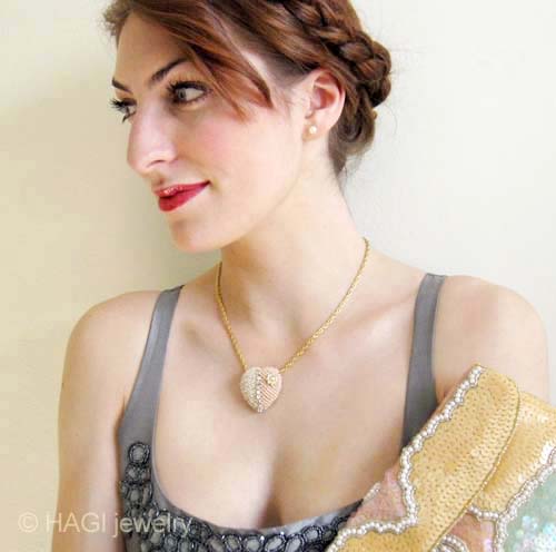 （画像用） HAGI ネックレス 　Love ・ 真珠