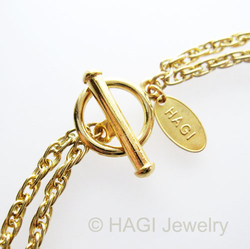 （画像用） HAGI ネックレス 　リボン ベリー　2連