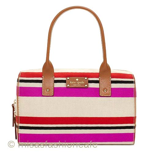 Kate Spade　 ストライプ ボストン - ウインドウを閉じる