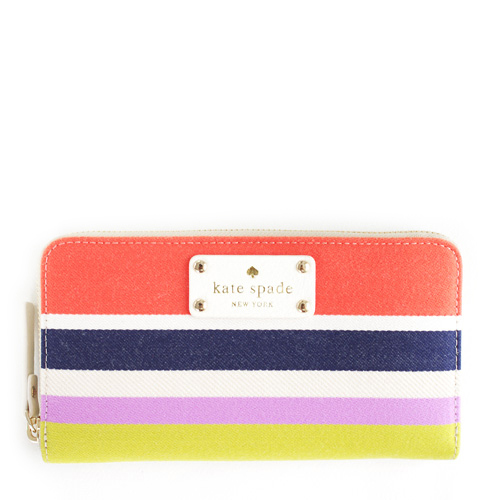 Kate Spade　 お財布 ボーダー - ウインドウを閉じる