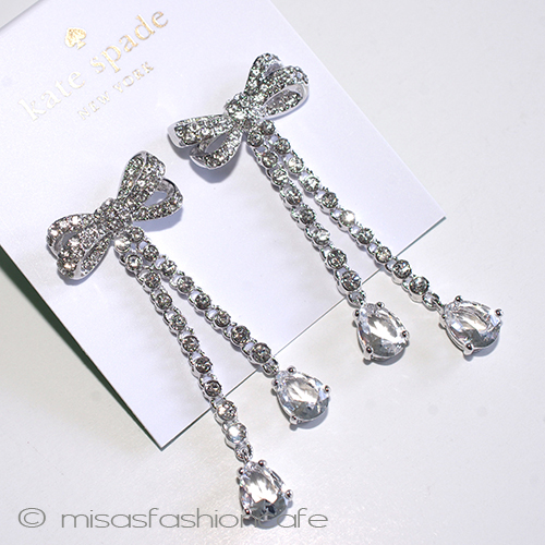 （画像用） ケイトスペード　再販 リボン　ピアス