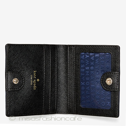 （画像用） ケイトスペード　財布 キラキラ　ネイビー