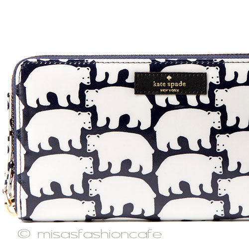 （画像用） ケイトスペード　再販！ ポーラーベア・白くま柄　