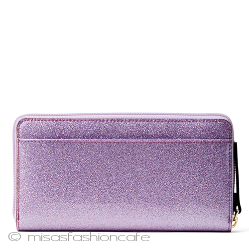 （画像用） ケイトスペード　長財布 キラキラ　ラベンダー
