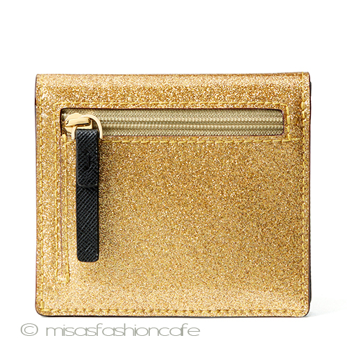 （画像用） ケイトスペード　お財布 二つ折り　ゴールド