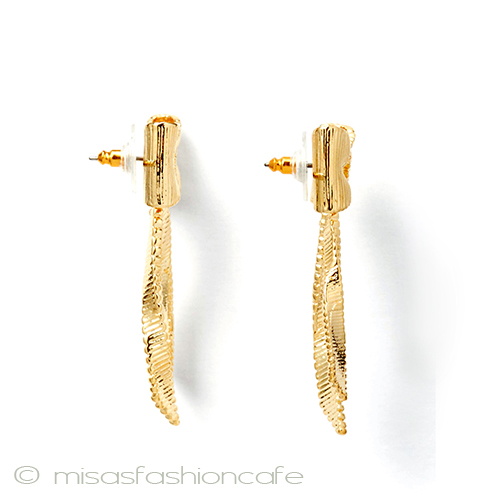 （画像用） ケイトスペード　ピアス 大振りグログラン・リボン