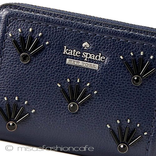 （画像用） ケイトスペード　お財布 ビーズ刺繍　二つ折り