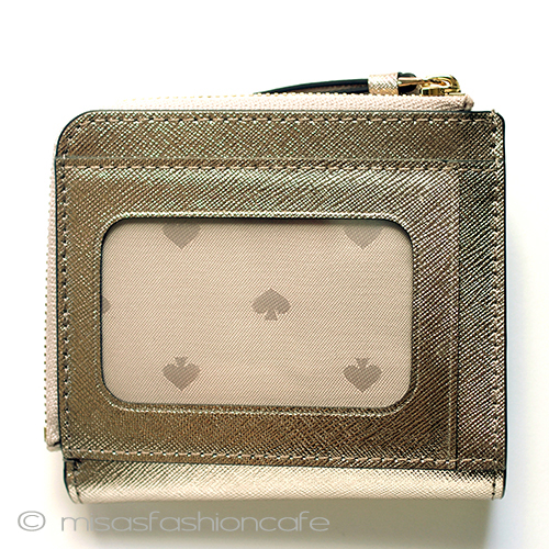 （画像用） ケイトスペード　お財布 二つ折り　ゴールド