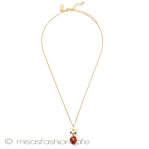 （画像用） ケイトスペード イチゴ苺ネックレス