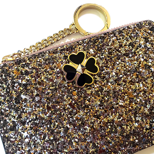 （画像用） ケイトスペード　ミニ財布 キラキラ・コンパクト