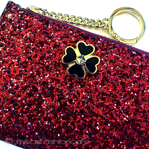 （画像用） ケイトスペード　ミニ財布 キラキラ・コンパクト