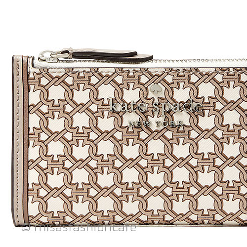 （画像用） ケイトスペード　お財布 薄型ミニ・スペード柄