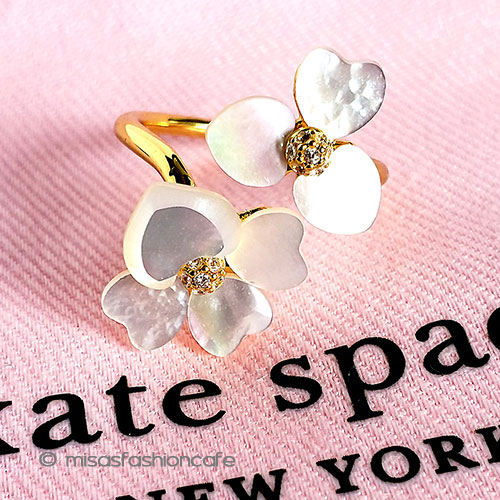 （画像用） ケイトスペード　リング ビジューフラワー　指輪