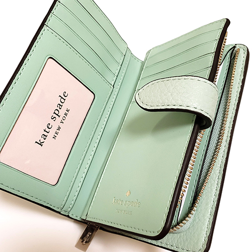 （画像用） ケイトスペード　お財布 ソフト・シフォングリーン
