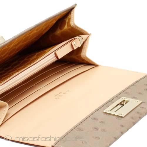 （画像用） ケイトスペード お財布 オーストリッチ