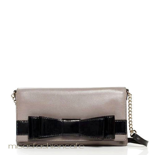 Kate Spade　 グレーｘBLK リボン - ウインドウを閉じる