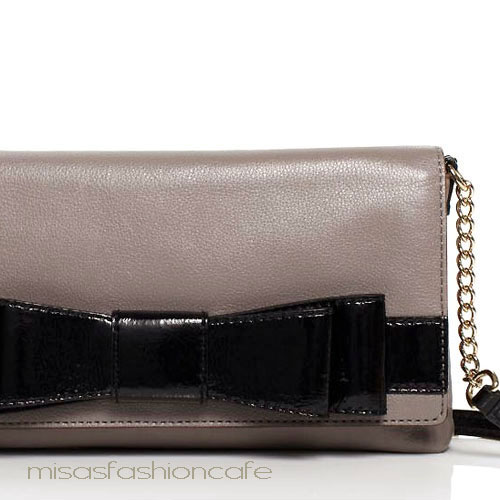 （画像用） Kate Spade　 グレーｘBLK リボン