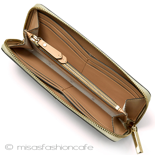 （画像用） ケイトスペード　長財布 ゴールド・グリッター