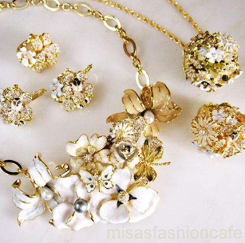 （画像用） パステル フラワーガーデン 　KJL お花畑　ネックレス