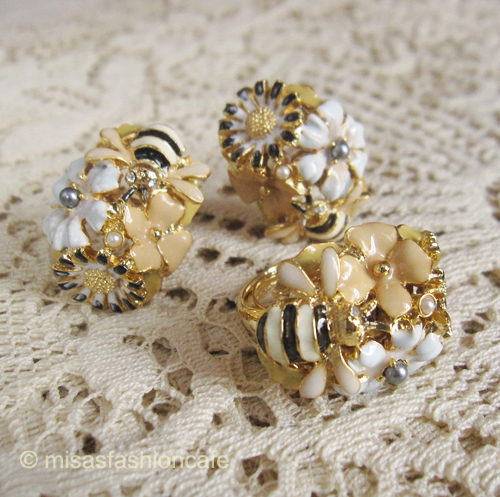 （画像用） パステル フラワーガーデン KJL ミツバチ リング