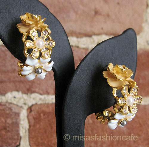 （画像用） パステル フラワーガーデン KJL フープ イヤリング