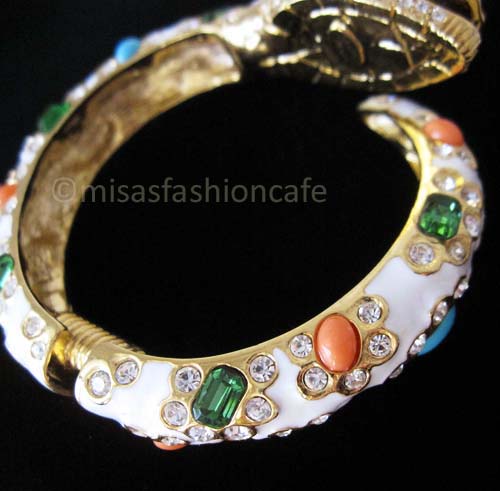 （画像用） KJL花柄スネークバングル