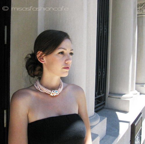 （画像用） KJL ネックレス 　７連　ジュエル