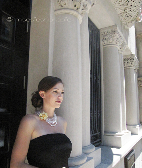 （画像用） KJL ネックレス 野ばら　7連クリスタル