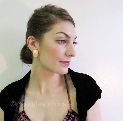 （画像用） KJL シェル　イヤリング